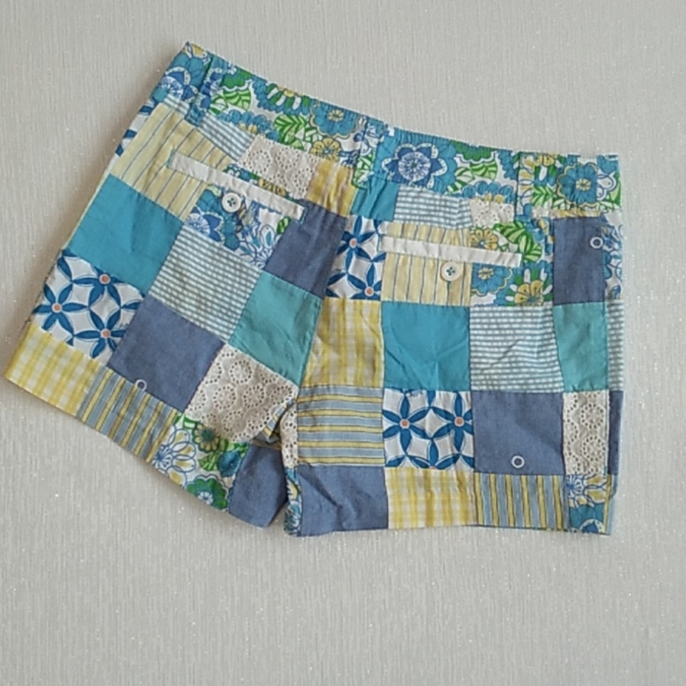 100% Cotton Lightweight Patchwork Shorts - image 2